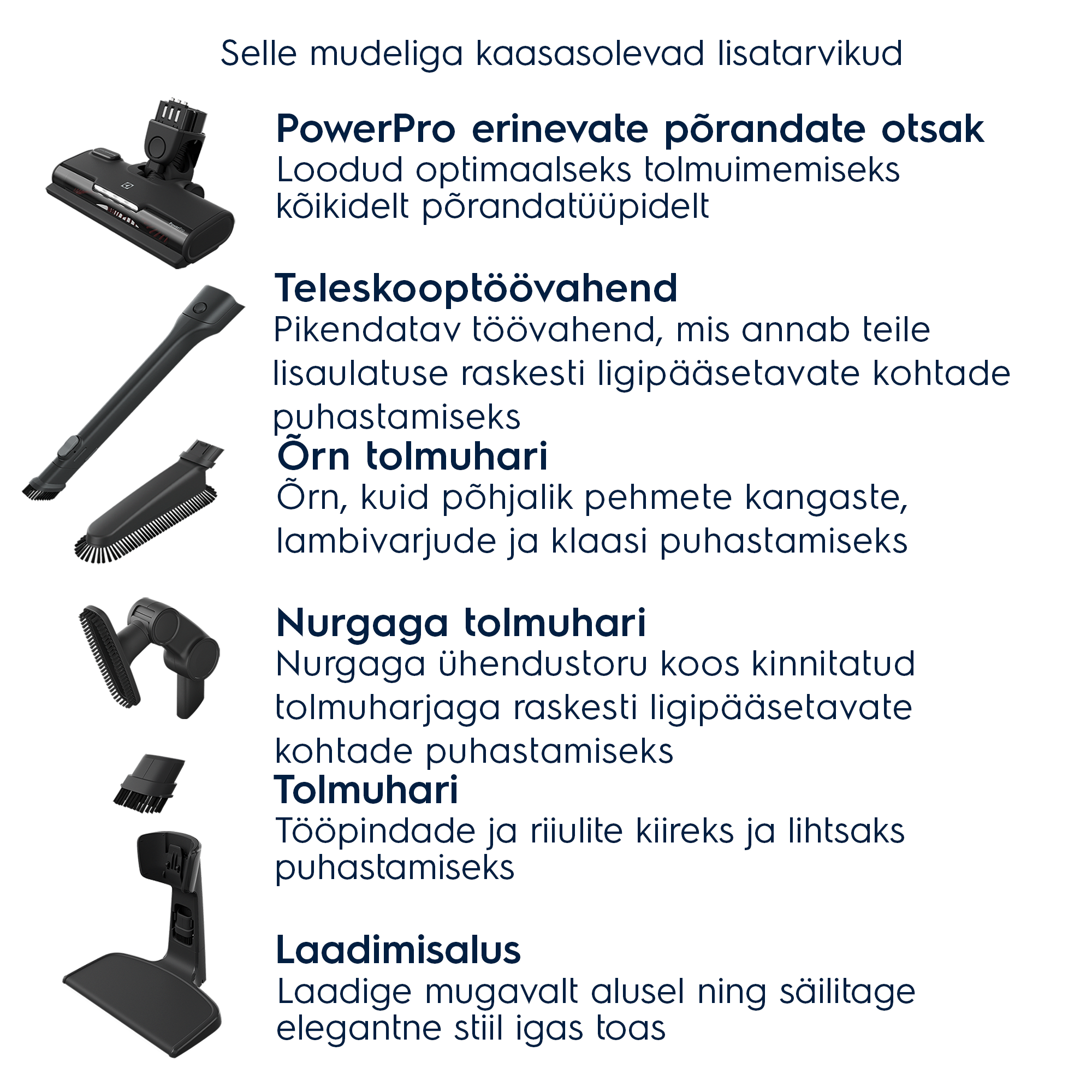 Electrolux - Juhtmeta varstolmuimejad - ES52CB18DB