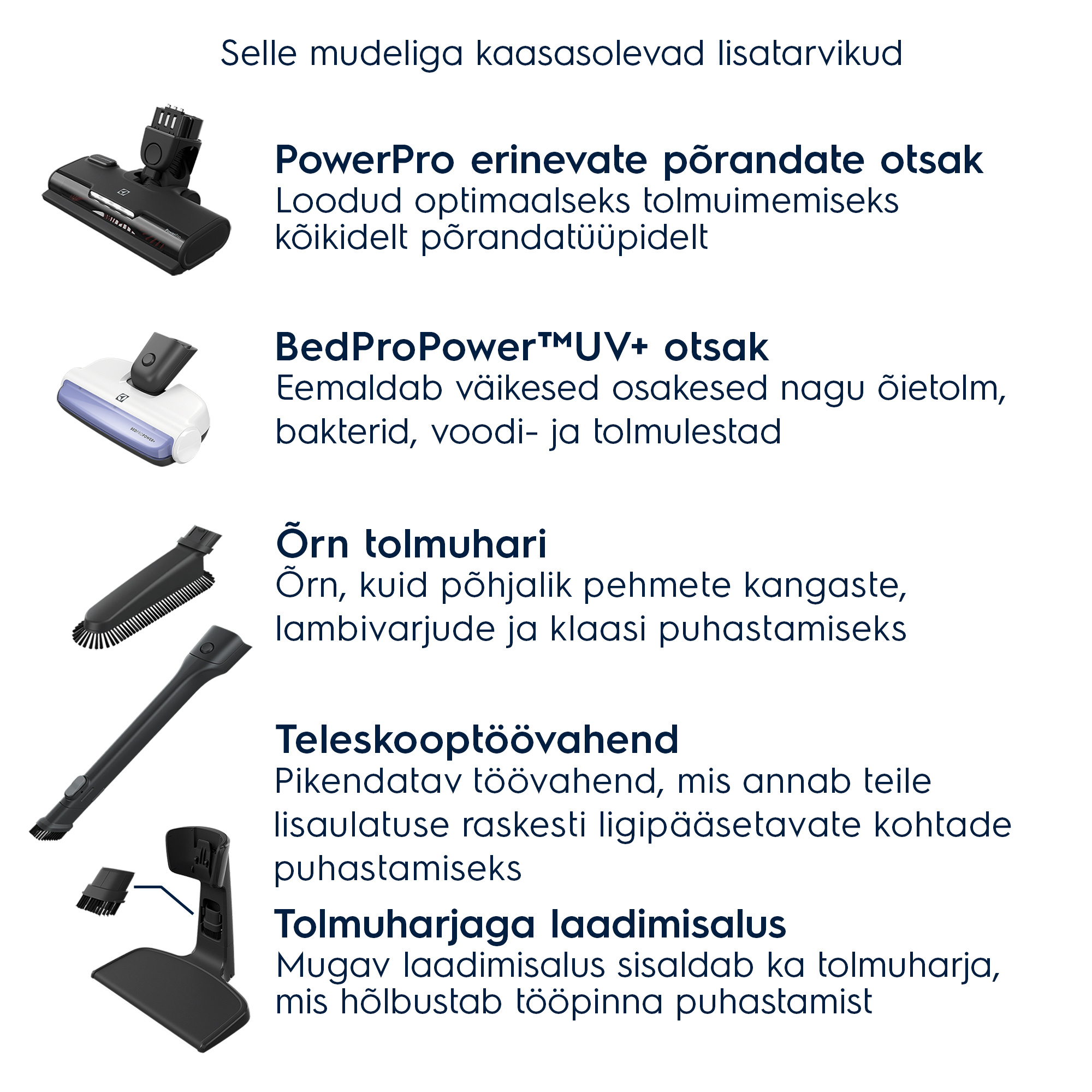 Electrolux - Juhtmeta varstolmuimejad - ES52HB25SH